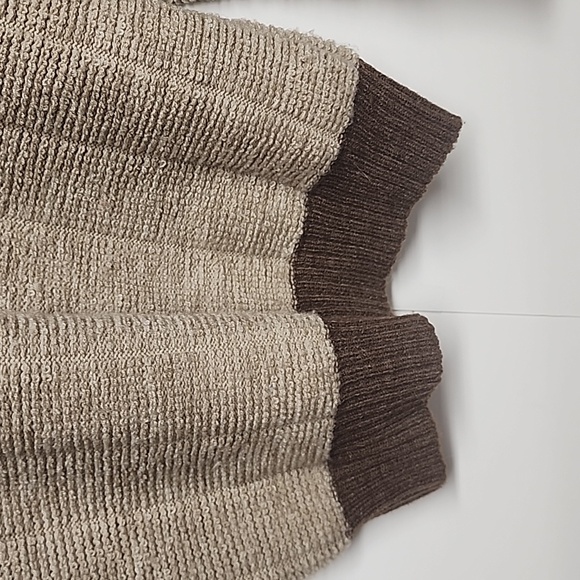 L'Avion Vintage unisex sz M brown, cream, and tan long sleeve sweater. - Picture 5 of 6